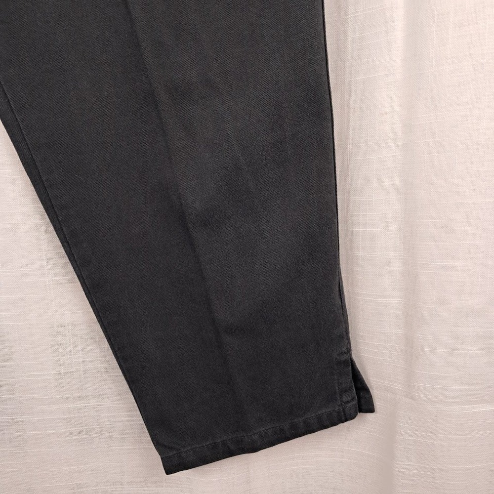 Talbots 10P Vintage 90s Black High Waisted Relaxed Tapered Mom Jeans Ankle - Picture 3 of 7